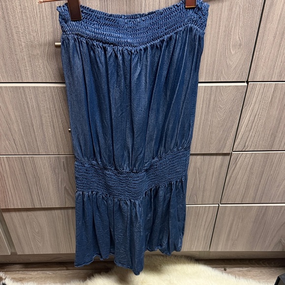 Veronica M “Denim” Blue Tube Dress - Picture 3 of 8